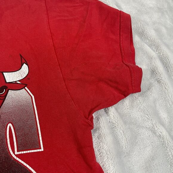 Vtg Chicago Bulls T Shirt Made In USA Michael Jordan Mens L Spellout Graphic - Picture 8 of 15